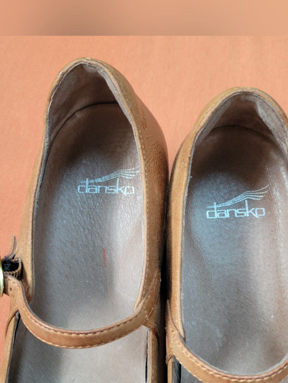 Dansko Loralie Mary Jane Wedge Distressed Leather Heel Women Size 38 Comfort - Picture 3 of 11